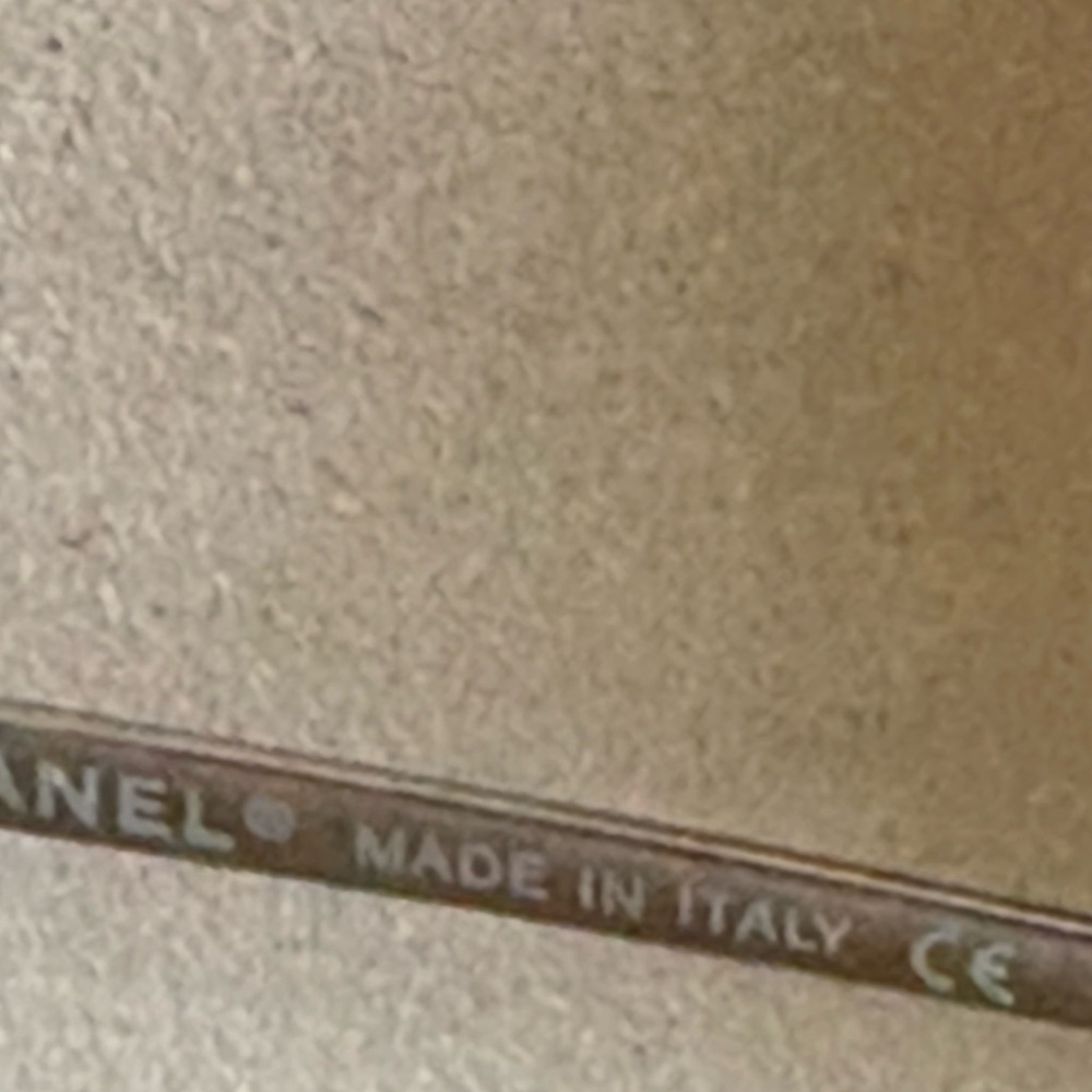 CHANEL Black and White Logo Patch